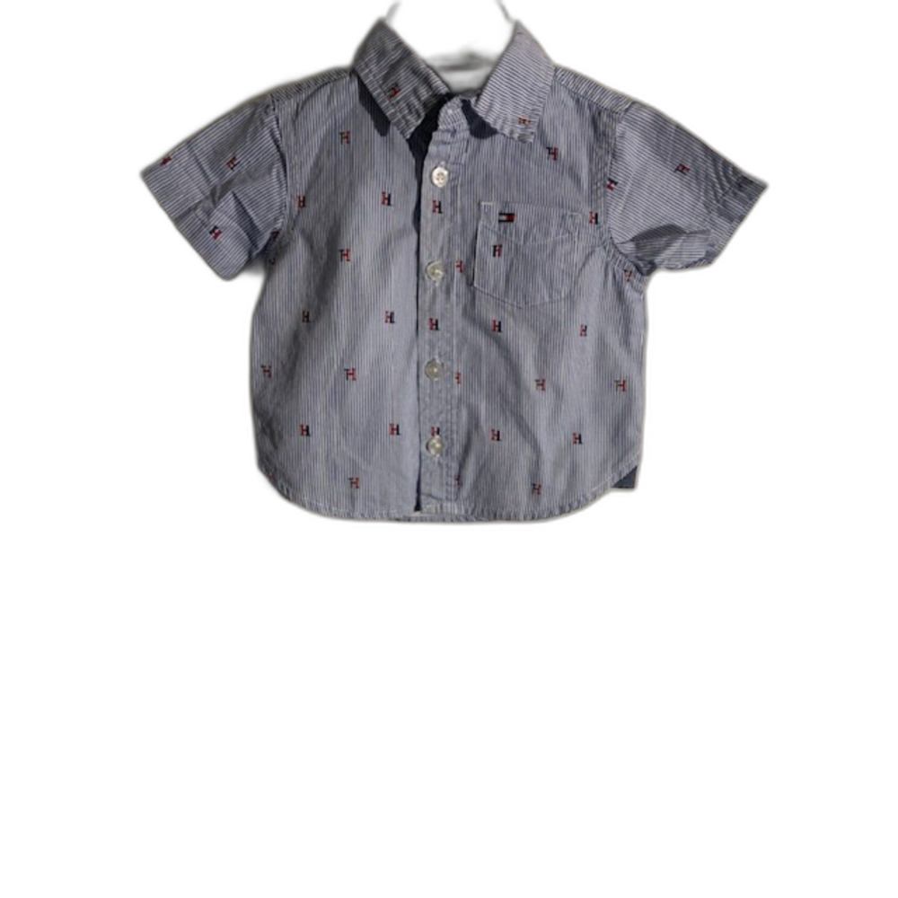 Hilfiger Short Sleeve Button Shirt 3/6 months